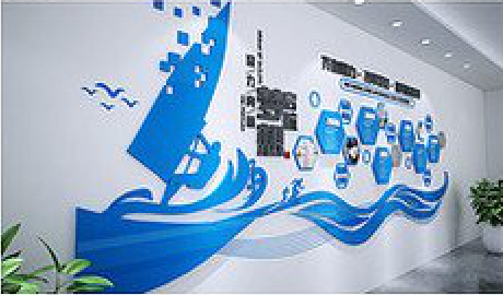 炉霍海浪主题文化墙如何设计？