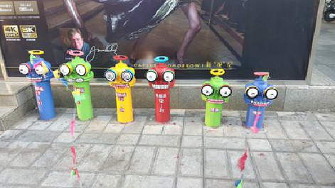 炉霍商业区彩绘