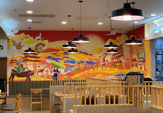 炉霍商业空间彩绘介绍。